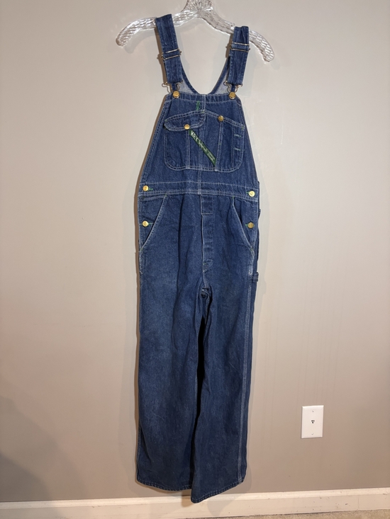 Key Denim - Key Imperial Vintage Denim Jean Work Farm Carpenter Bib Overalls Size M